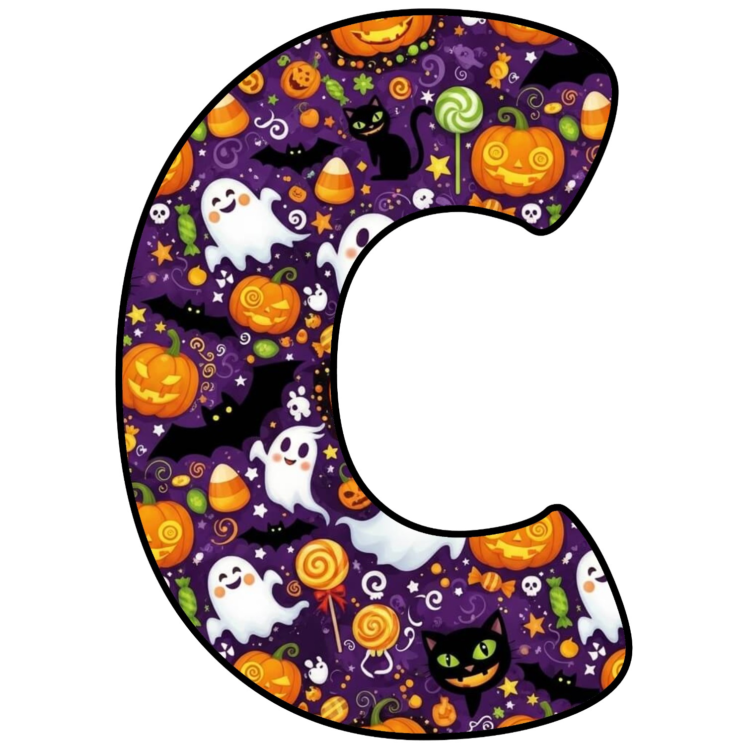 Letras para imprimir de Halloween