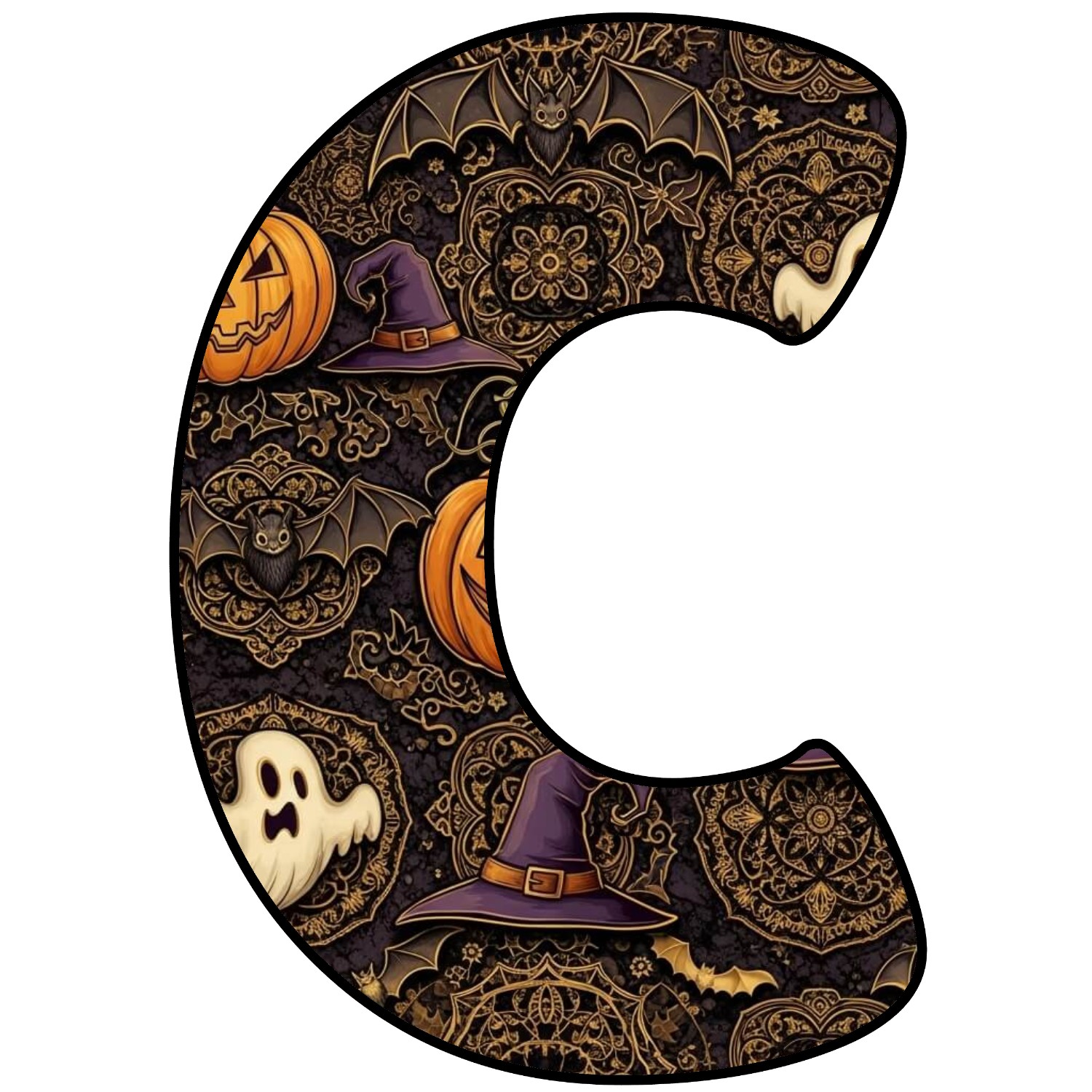 Letras para imprimir de Halloween