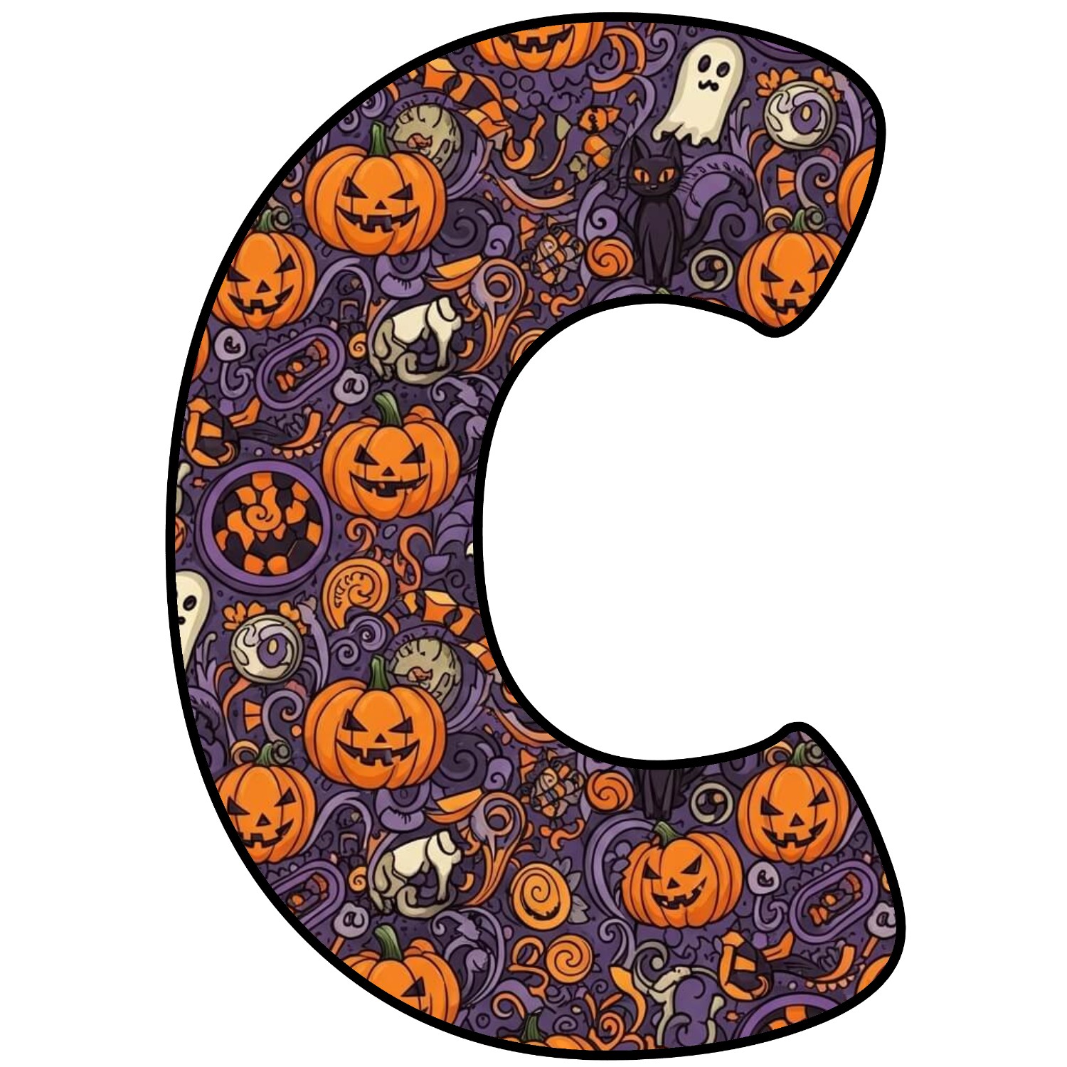 Letras para imprimir de Halloween