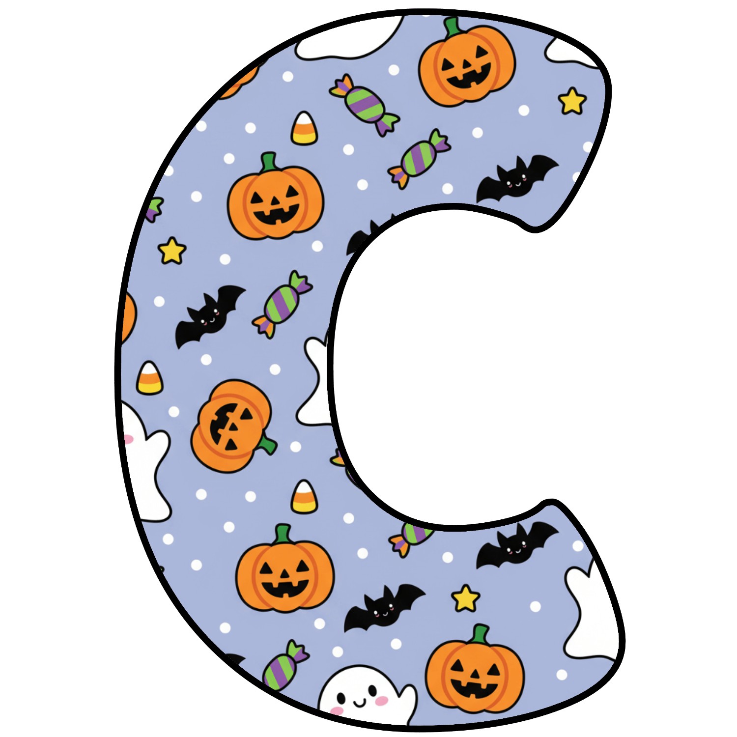Letras para imprimir de Halloween