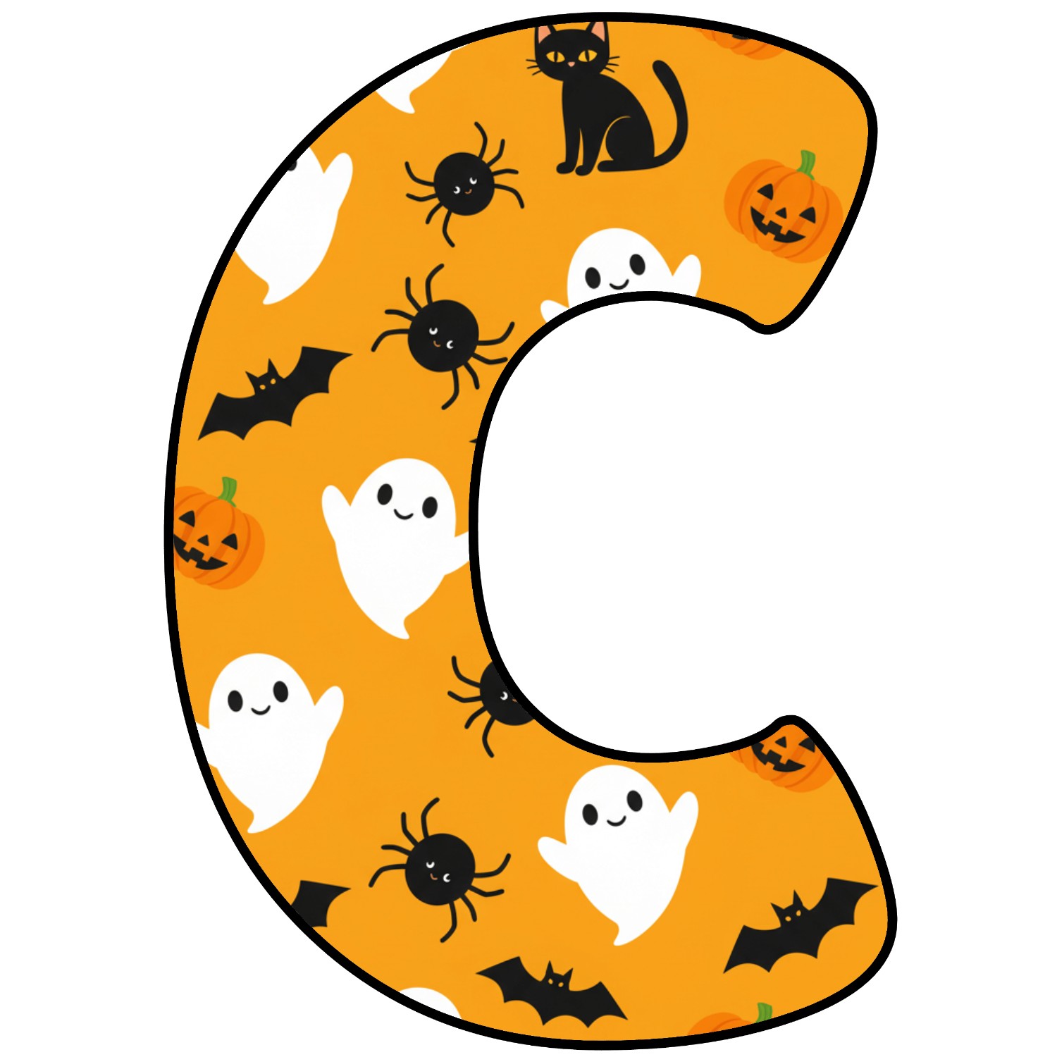 Letras para imprimir de Halloween