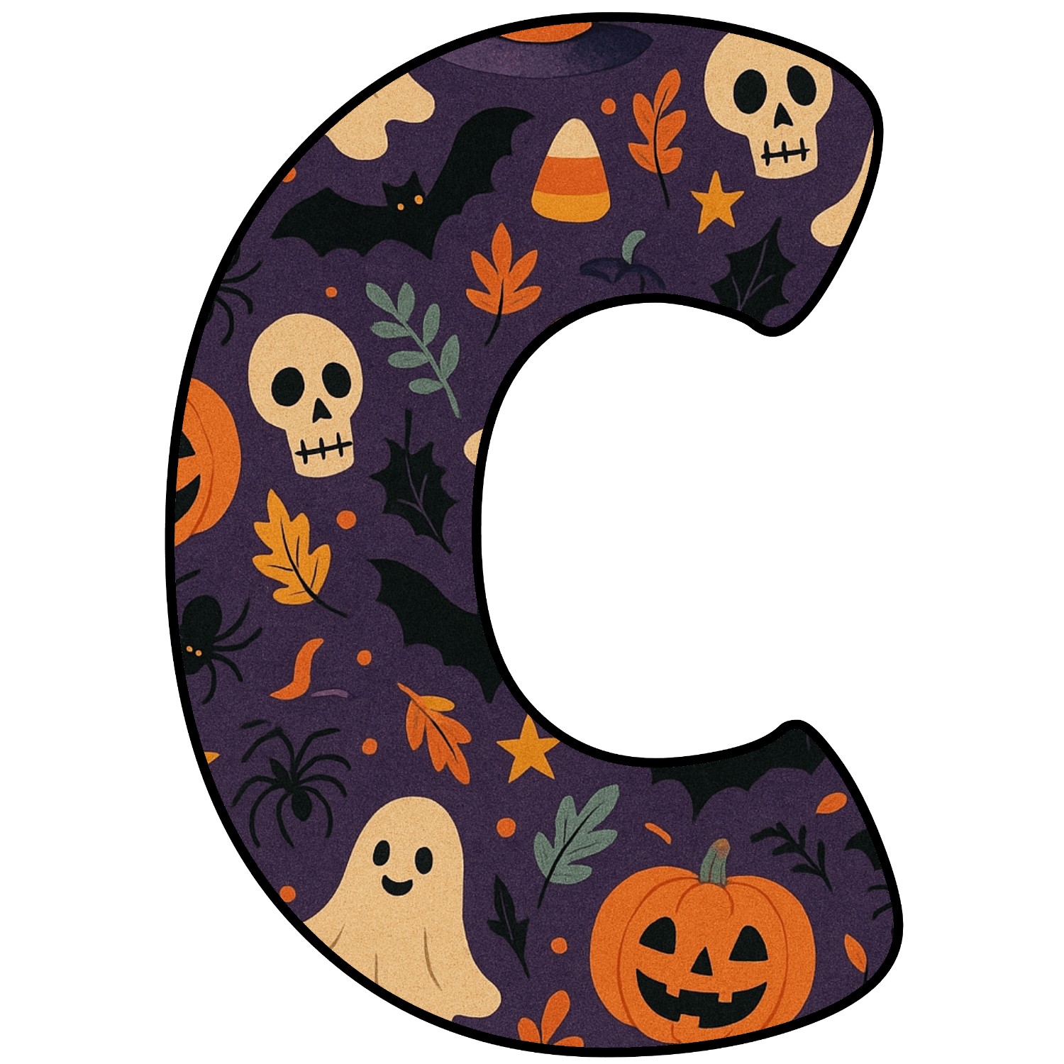 Letras para imprimir de Halloween