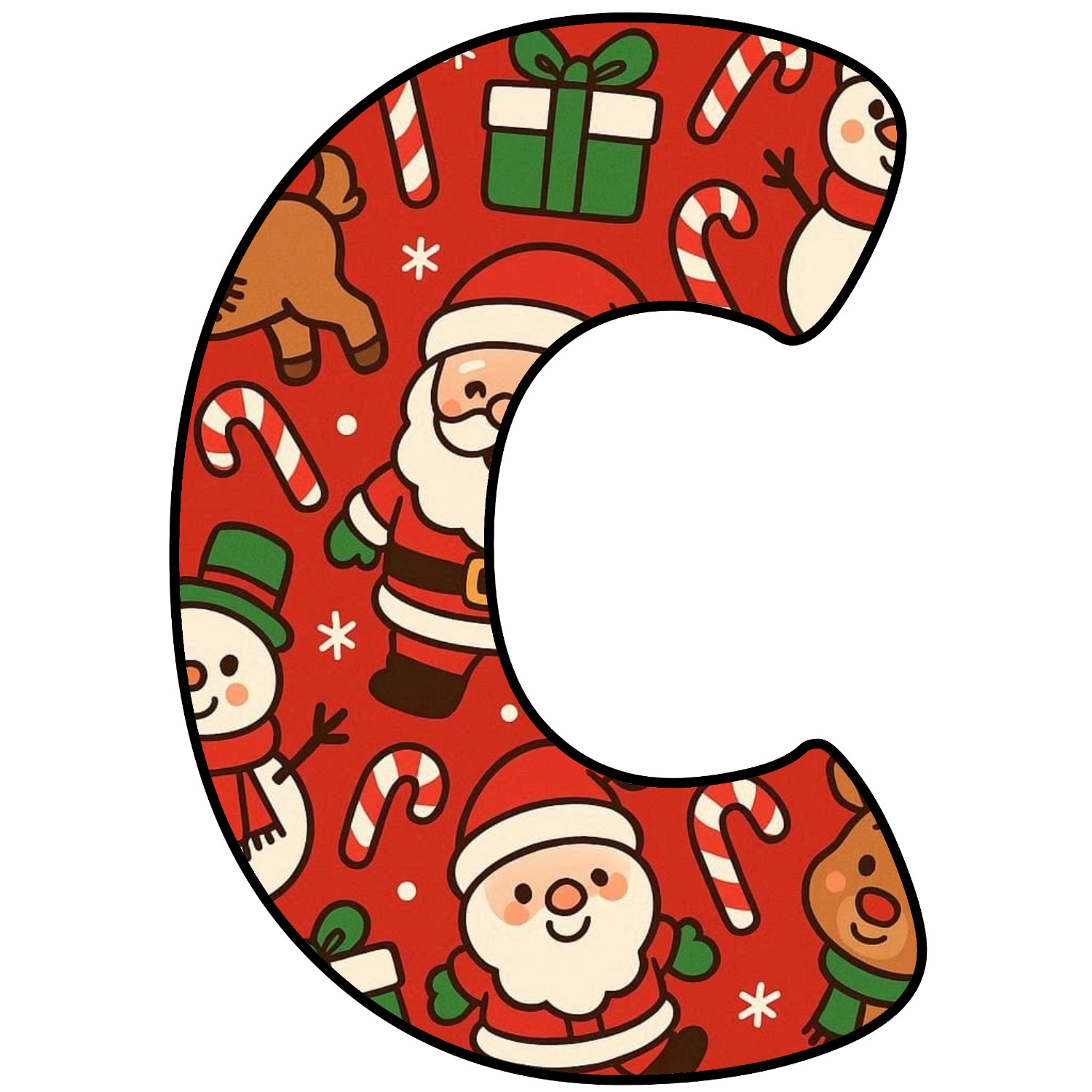Letras para imprimir de Navidad