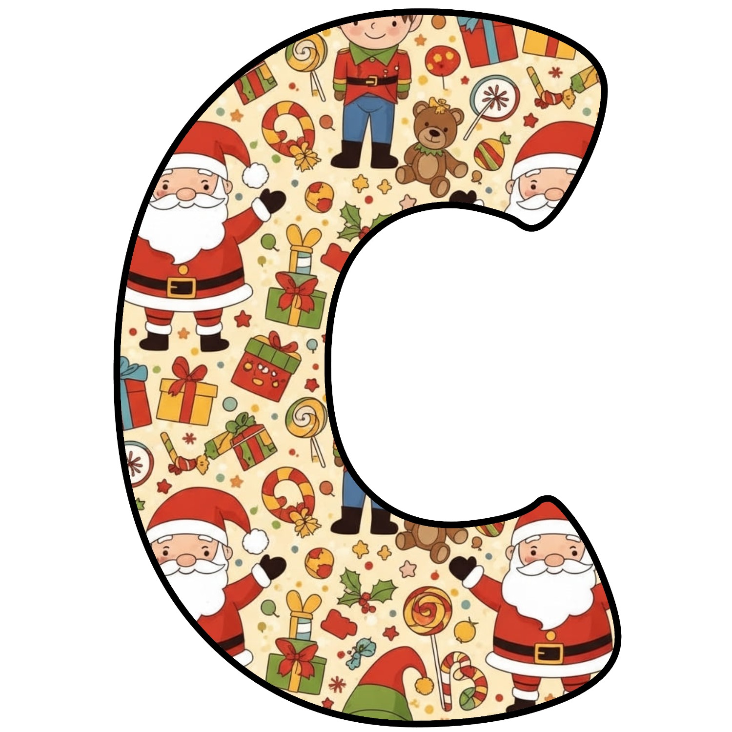 Letras para imprimir de Navidad