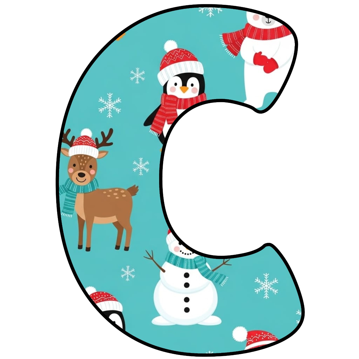 Letras para imprimir de Navidad