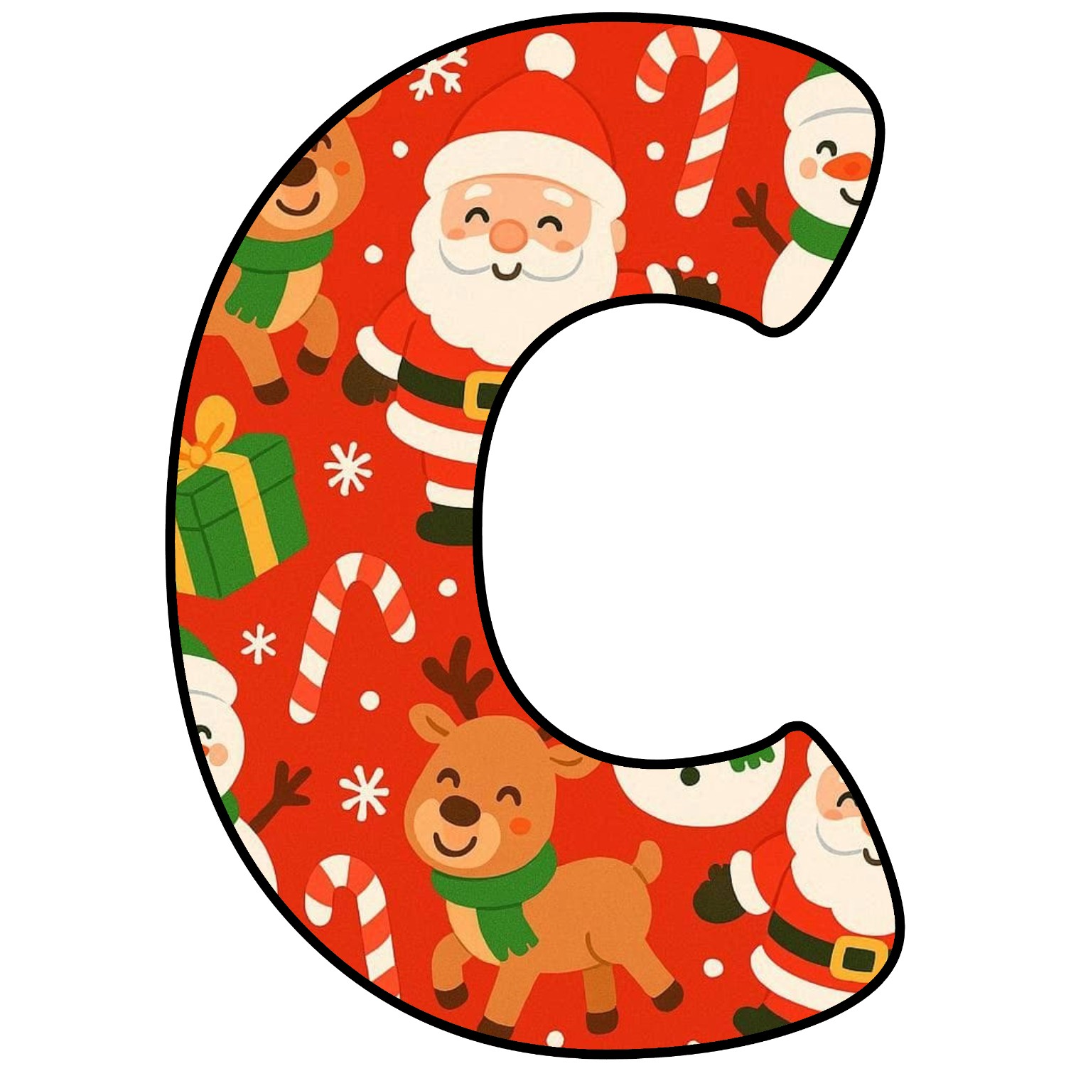 Letras para imprimir de Navidad