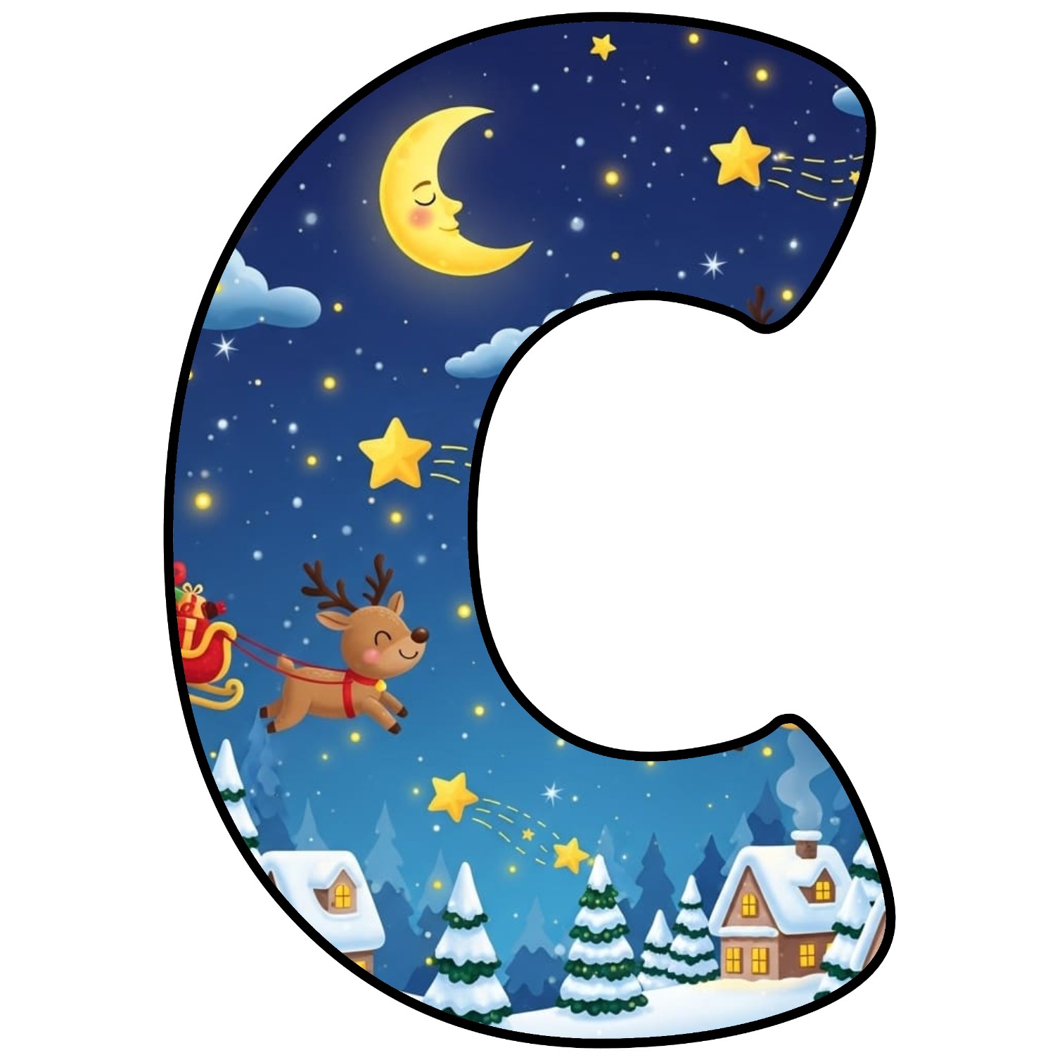 Letras para imprimir de Navidad