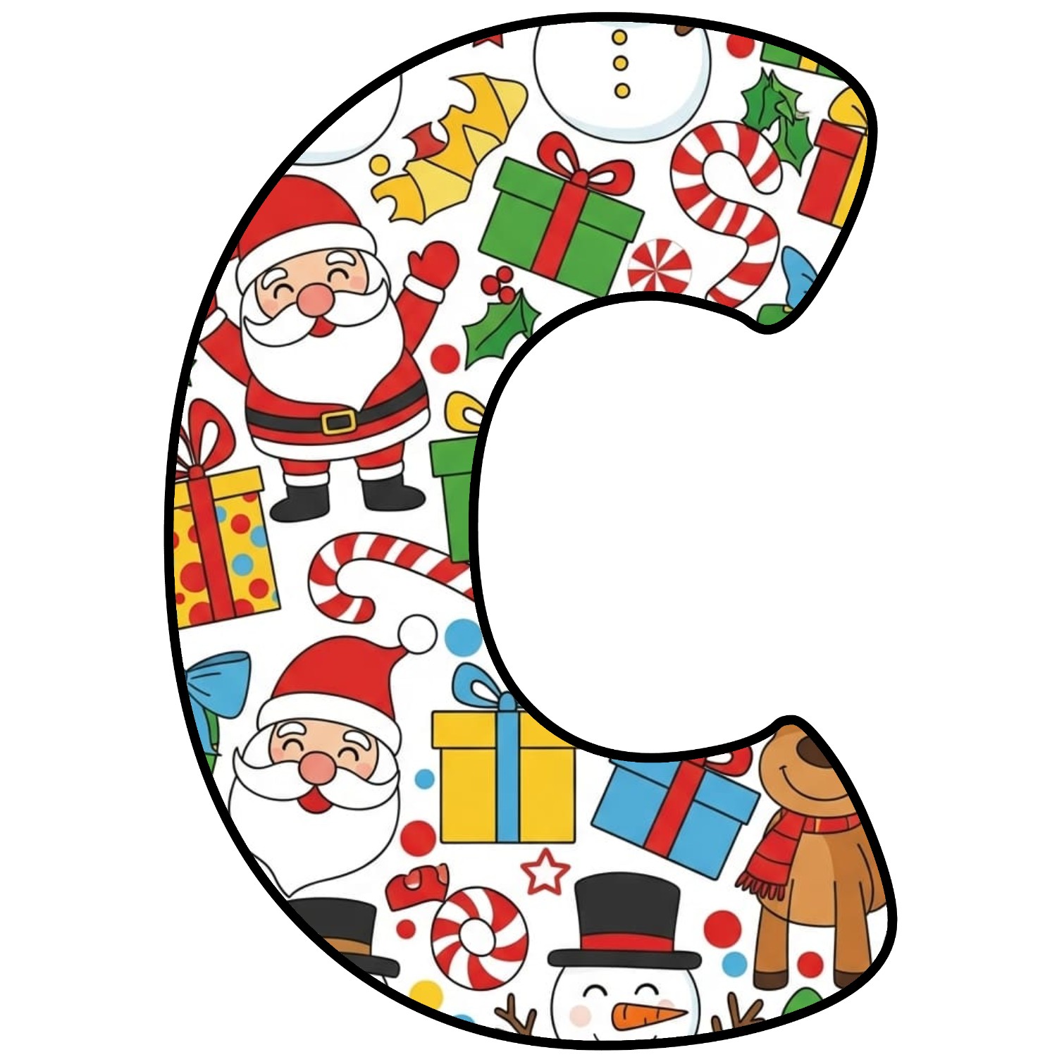 Letras para imprimir de Navidad