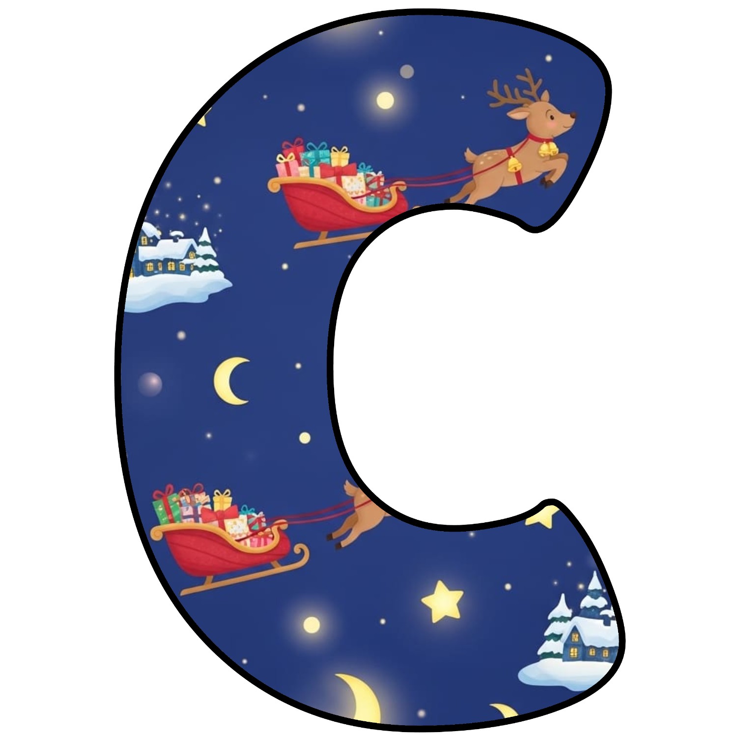 Letras para imprimir de Navidad