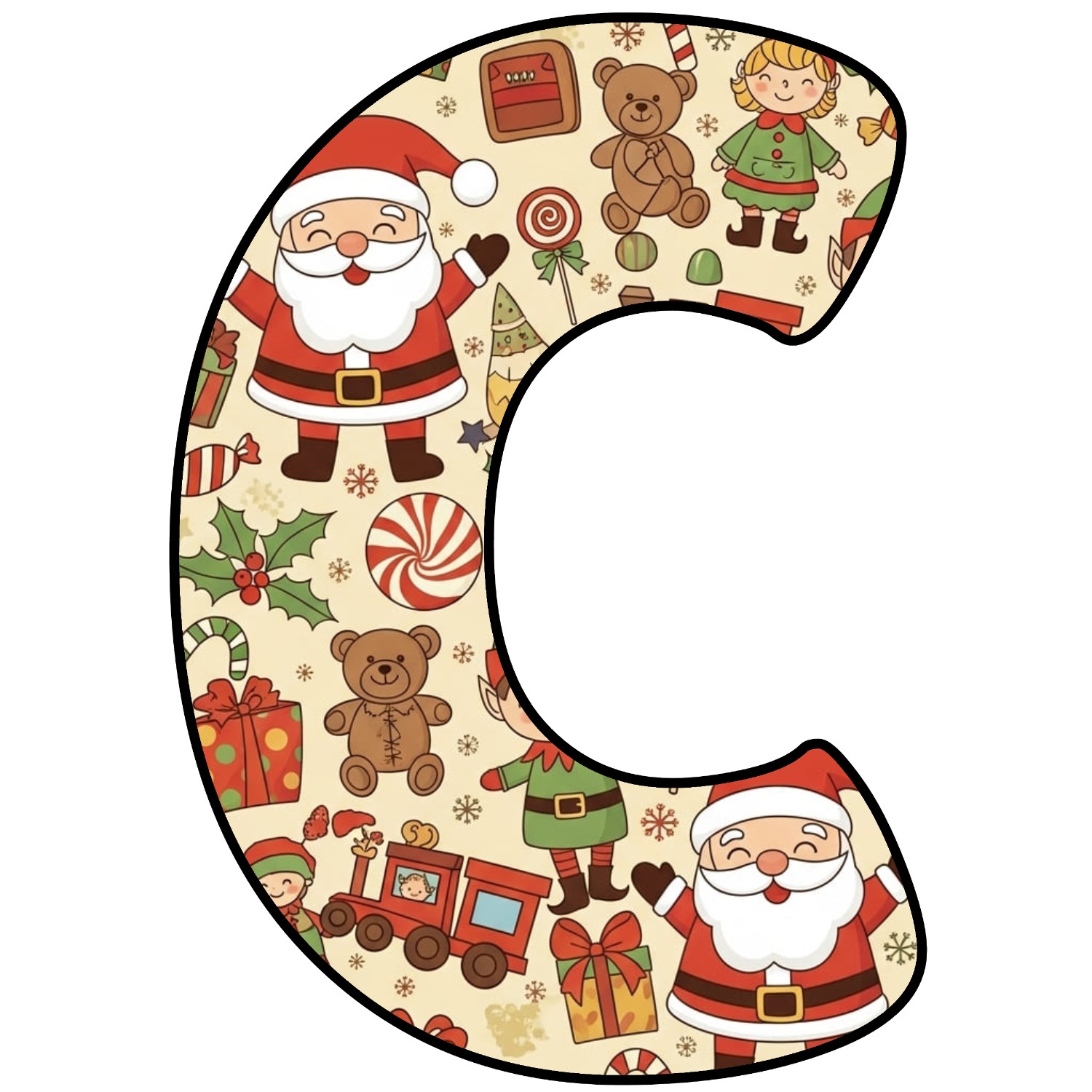 Letras para imprimir de Navidad