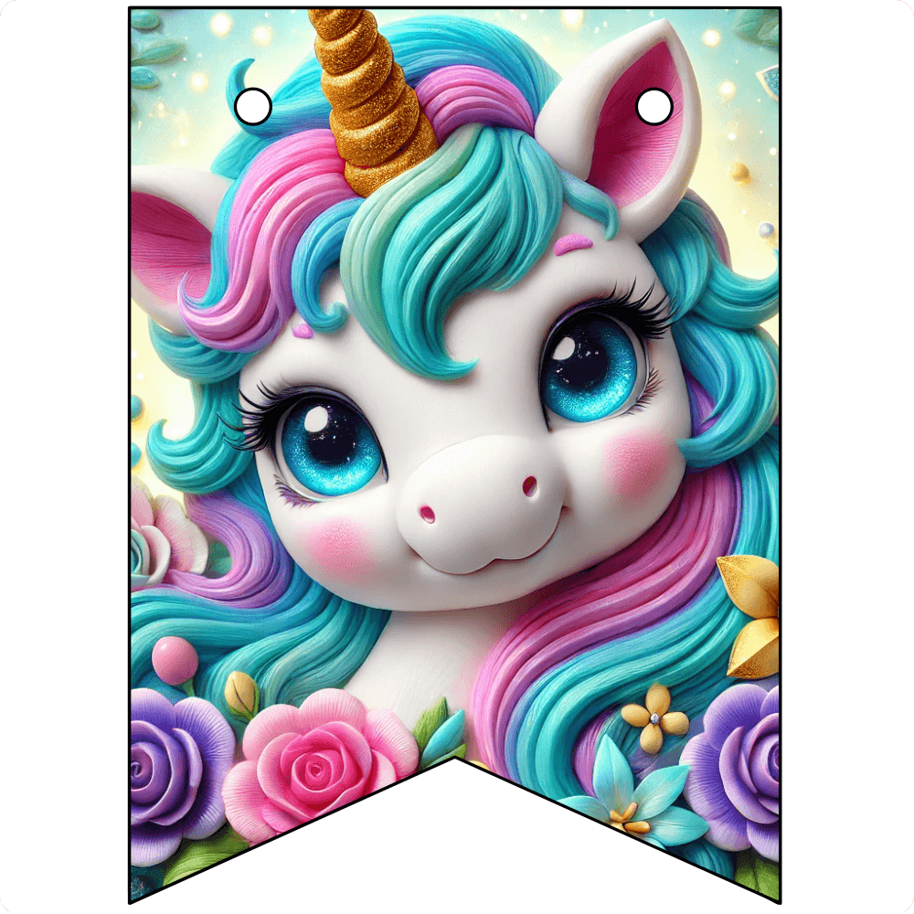 Plantilla Banderines